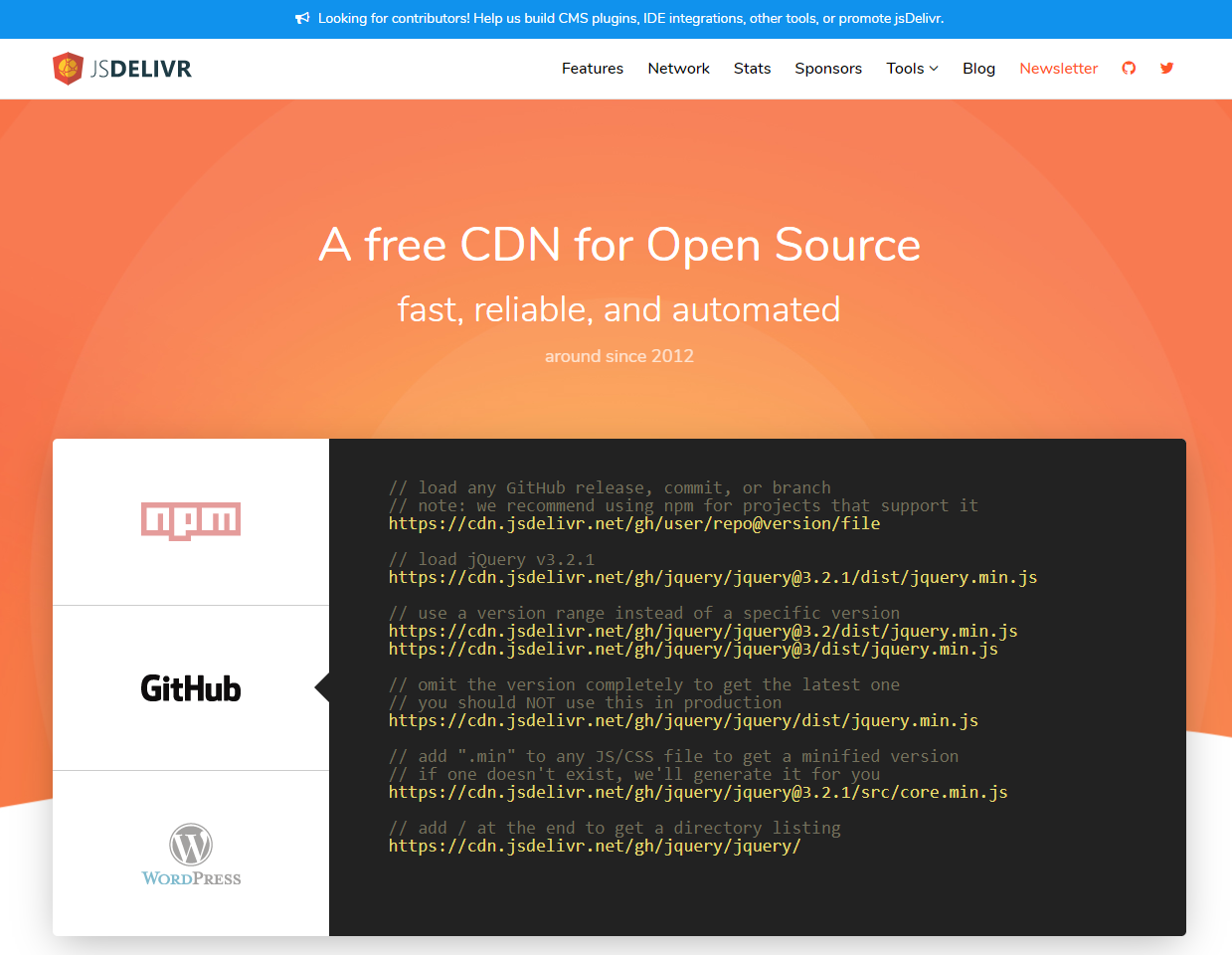 通过JSDelivr加速Github上的文件